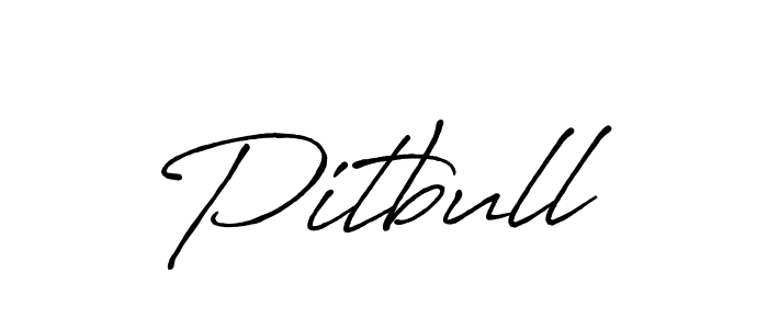 Make a beautiful signature design for name Pitbull. With this signature (Antro_Vectra_Bolder) style, you can create a handwritten signature for free. Pitbull signature style 7 images and pictures png