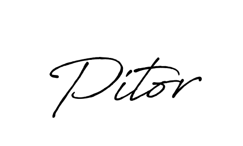 Create a beautiful signature design for name Pitor. With this signature (Antro_Vectra_Bolder) fonts, you can make a handwritten signature for free. Pitor signature style 7 images and pictures png