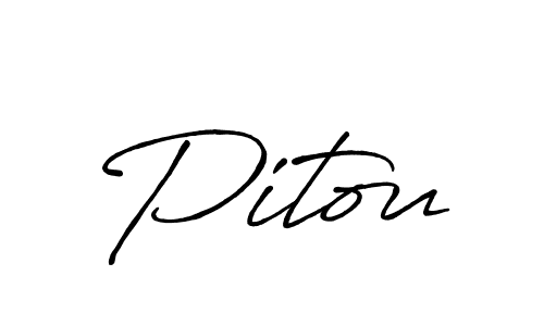 You should practise on your own different ways (Antro_Vectra_Bolder) to write your name (Pitou) in signature. don't let someone else do it for you. Pitou signature style 7 images and pictures png