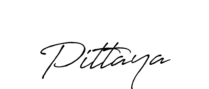 How to make Pittaya signature? Antro_Vectra_Bolder is a professional autograph style. Create handwritten signature for Pittaya name. Pittaya signature style 7 images and pictures png