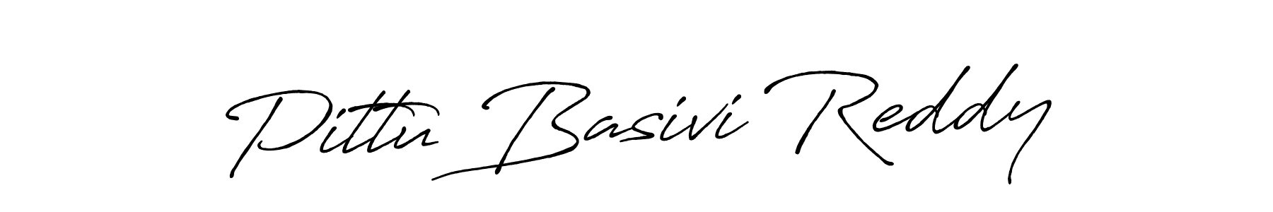 Make a short Pittu Basivi Reddy signature style. Manage your documents anywhere anytime using Antro_Vectra_Bolder. Create and add eSignatures, submit forms, share and send files easily. Pittu Basivi Reddy signature style 7 images and pictures png