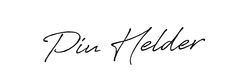 Make a beautiful signature design for name Piu Helder. Use this online signature maker to create a handwritten signature for free. Piu Helder signature style 7 images and pictures png