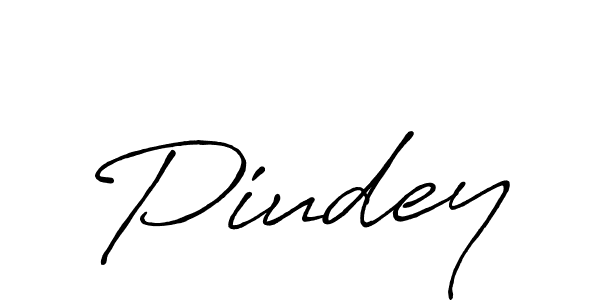 Make a beautiful signature design for name Piudey. With this signature (Antro_Vectra_Bolder) style, you can create a handwritten signature for free. Piudey signature style 7 images and pictures png