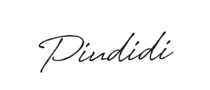 Make a beautiful signature design for name Piudidi. With this signature (Antro_Vectra_Bolder) style, you can create a handwritten signature for free. Piudidi signature style 7 images and pictures png