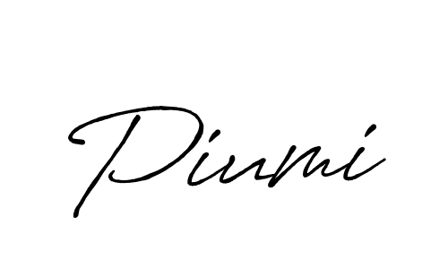 How to make Piumi name signature. Use Antro_Vectra_Bolder style for creating short signs online. This is the latest handwritten sign. Piumi signature style 7 images and pictures png