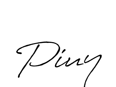 It looks lik you need a new signature style for name Piuy. Design unique handwritten (Antro_Vectra_Bolder) signature with our free signature maker in just a few clicks. Piuy signature style 7 images and pictures png