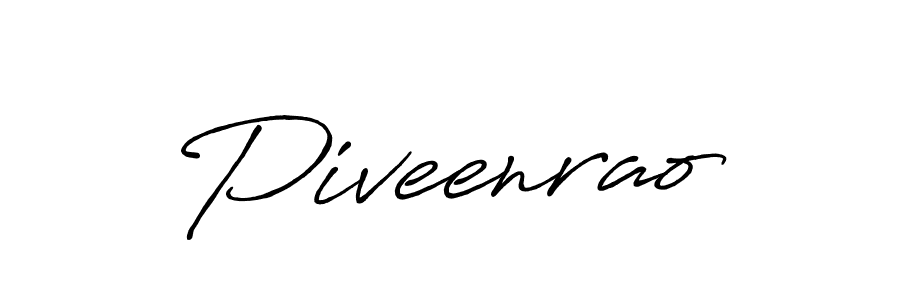 Use a signature maker to create a handwritten signature online. With this signature software, you can design (Antro_Vectra_Bolder) your own signature for name Piveenrao. Piveenrao signature style 7 images and pictures png
