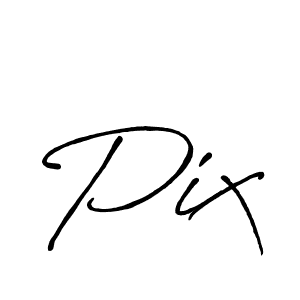 Design your own signature with our free online signature maker. With this signature software, you can create a handwritten (Antro_Vectra_Bolder) signature for name Pix. Pix signature style 7 images and pictures png