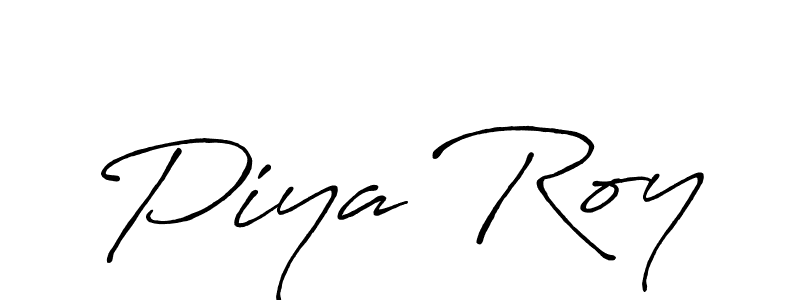 Similarly Antro_Vectra_Bolder is the best handwritten signature design. Signature creator online .You can use it as an online autograph creator for name Piya Roy. Piya Roy signature style 7 images and pictures png