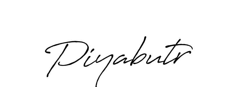 Design your own signature with our free online signature maker. With this signature software, you can create a handwritten (Antro_Vectra_Bolder) signature for name Piyabutr. Piyabutr signature style 7 images and pictures png