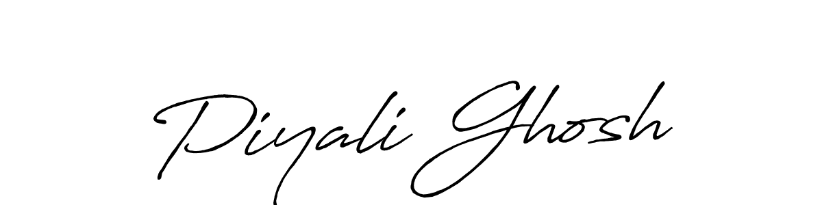 How to make Piyali Ghosh signature? Antro_Vectra_Bolder is a professional autograph style. Create handwritten signature for Piyali Ghosh name. Piyali Ghosh signature style 7 images and pictures png