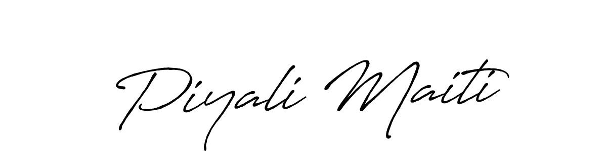 Make a short Piyali Maiti signature style. Manage your documents anywhere anytime using Antro_Vectra_Bolder. Create and add eSignatures, submit forms, share and send files easily. Piyali Maiti signature style 7 images and pictures png