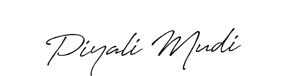 Make a beautiful signature design for name Piyali Mudi. With this signature (Antro_Vectra_Bolder) style, you can create a handwritten signature for free. Piyali Mudi signature style 7 images and pictures png