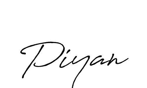 Design your own signature with our free online signature maker. With this signature software, you can create a handwritten (Antro_Vectra_Bolder) signature for name Piyan. Piyan signature style 7 images and pictures png