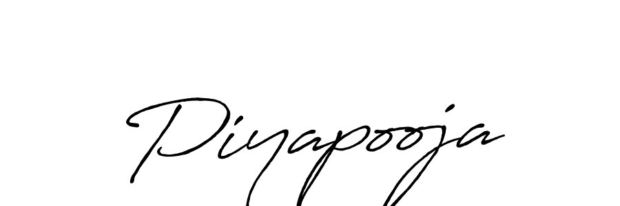 How to make Piyapooja signature? Antro_Vectra_Bolder is a professional autograph style. Create handwritten signature for Piyapooja name. Piyapooja signature style 7 images and pictures png
