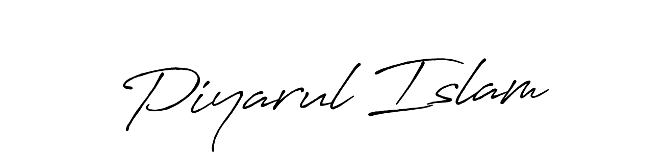 Use a signature maker to create a handwritten signature online. With this signature software, you can design (Antro_Vectra_Bolder) your own signature for name Piyarul Islam. Piyarul Islam signature style 7 images and pictures png