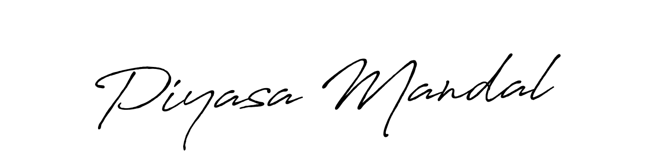 Create a beautiful signature design for name Piyasa Mandal. With this signature (Antro_Vectra_Bolder) fonts, you can make a handwritten signature for free. Piyasa Mandal signature style 7 images and pictures png