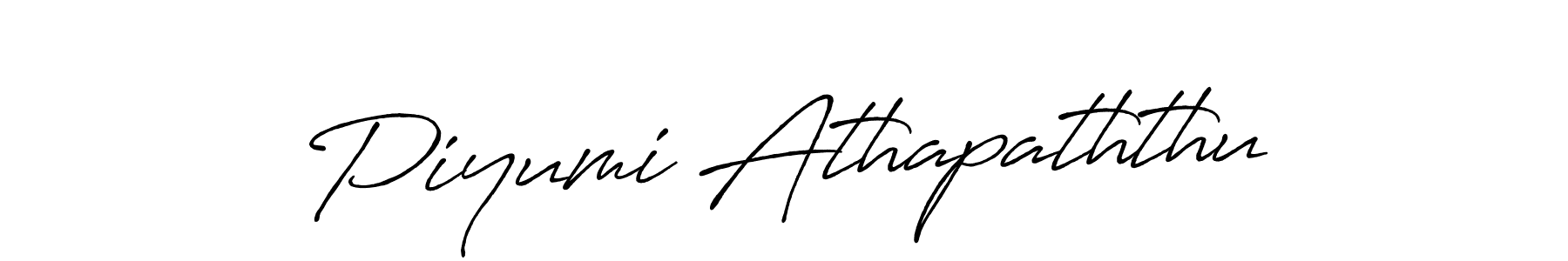How to make Piyumi Athapaththu name signature. Use Antro_Vectra_Bolder style for creating short signs online. This is the latest handwritten sign. Piyumi Athapaththu signature style 7 images and pictures png
