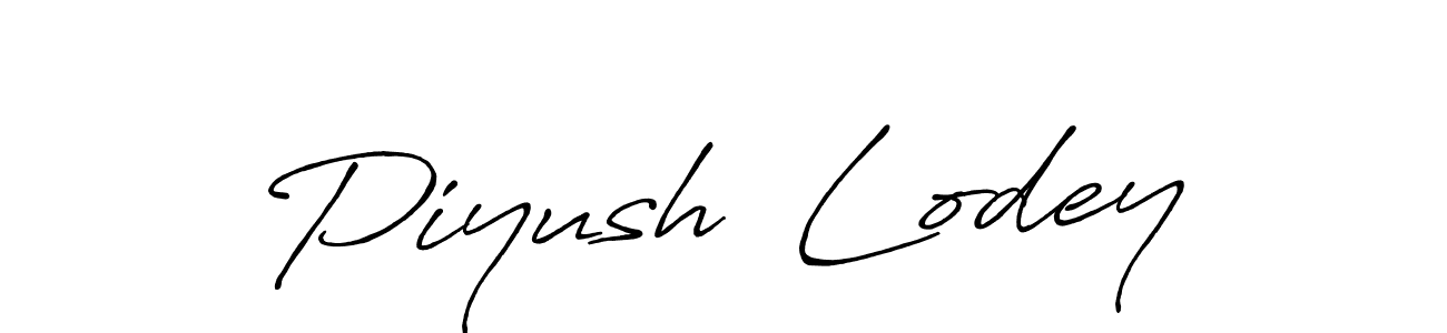 Make a short Piyush  Lodey signature style. Manage your documents anywhere anytime using Antro_Vectra_Bolder. Create and add eSignatures, submit forms, share and send files easily. Piyush  Lodey signature style 7 images and pictures png