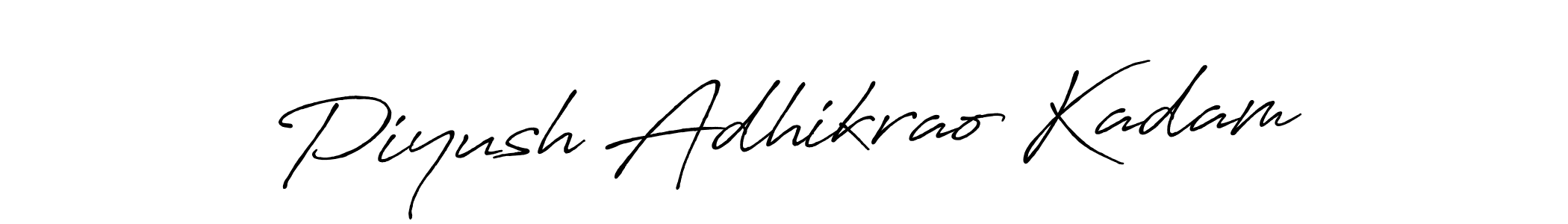 How to make Piyush Adhikrao Kadam signature? Antro_Vectra_Bolder is a professional autograph style. Create handwritten signature for Piyush Adhikrao Kadam name. Piyush Adhikrao Kadam signature style 7 images and pictures png