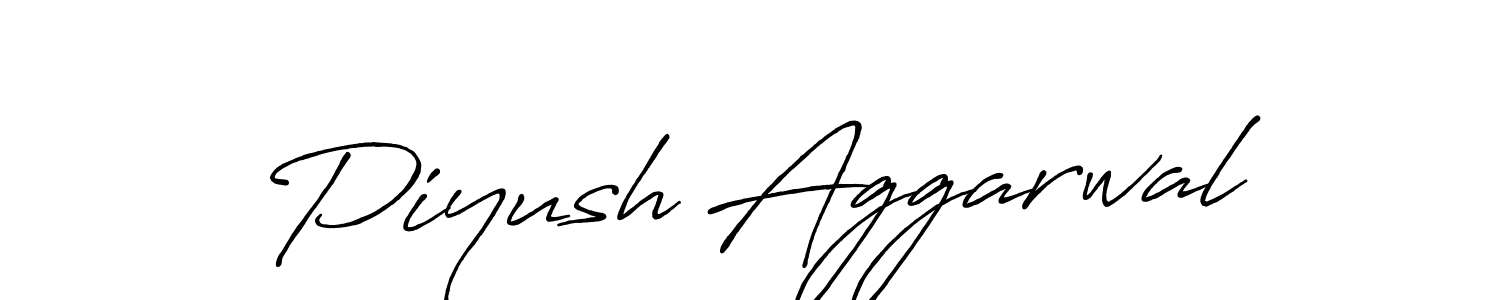 How to make Piyush Aggarwal signature? Antro_Vectra_Bolder is a professional autograph style. Create handwritten signature for Piyush Aggarwal name. Piyush Aggarwal signature style 7 images and pictures png