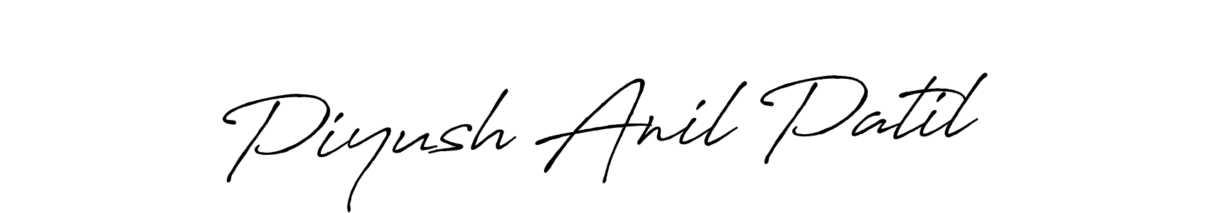 How to make Piyush Anil Patil signature? Antro_Vectra_Bolder is a professional autograph style. Create handwritten signature for Piyush Anil Patil name. Piyush Anil Patil signature style 7 images and pictures png