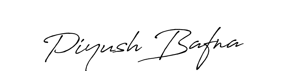 How to make Piyush Bafna signature? Antro_Vectra_Bolder is a professional autograph style. Create handwritten signature for Piyush Bafna name. Piyush Bafna signature style 7 images and pictures png