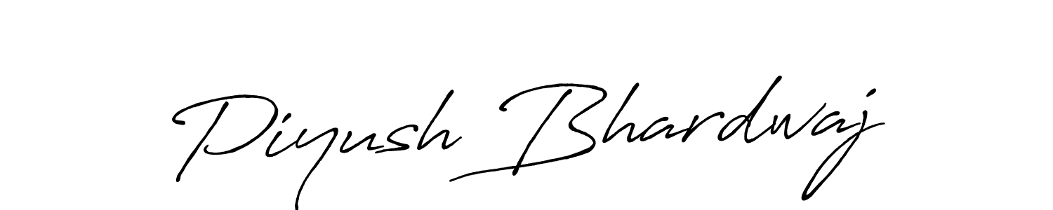 Piyush Bhardwaj stylish signature style. Best Handwritten Sign (Antro_Vectra_Bolder) for my name. Handwritten Signature Collection Ideas for my name Piyush Bhardwaj. Piyush Bhardwaj signature style 7 images and pictures png