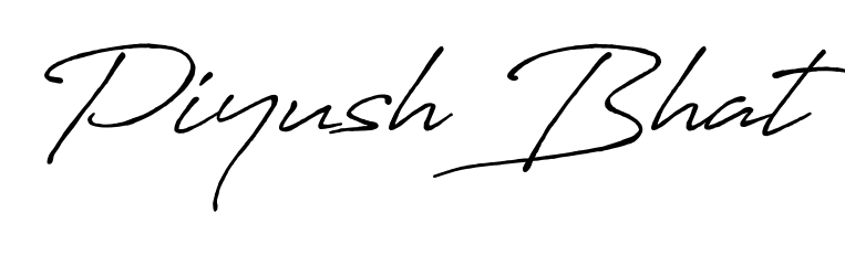 Get inspired by this graceful Antro_Vectra_Bolder signature style for name Piyush Bhat. Smooth loops and balanced proportions for everyday use. Piyush Bhat signature style 7 images and pictures png