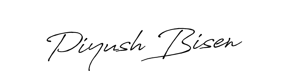 Also You can easily find your signature by using the search form. We will create Piyush Bisen name handwritten signature images for you free of cost using Antro_Vectra_Bolder sign style. Piyush Bisen signature style 7 images and pictures png