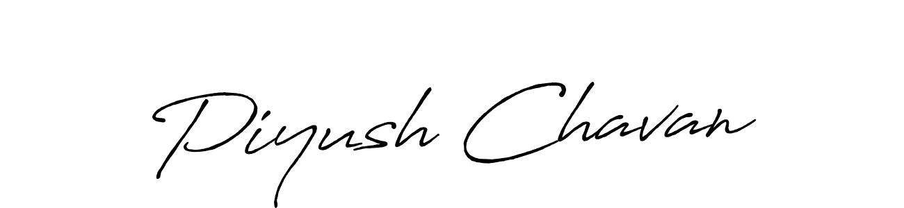 Create a beautiful signature design for name Piyush Chavan. With this signature (Antro_Vectra_Bolder) fonts, you can make a handwritten signature for free. Piyush Chavan signature style 7 images and pictures png