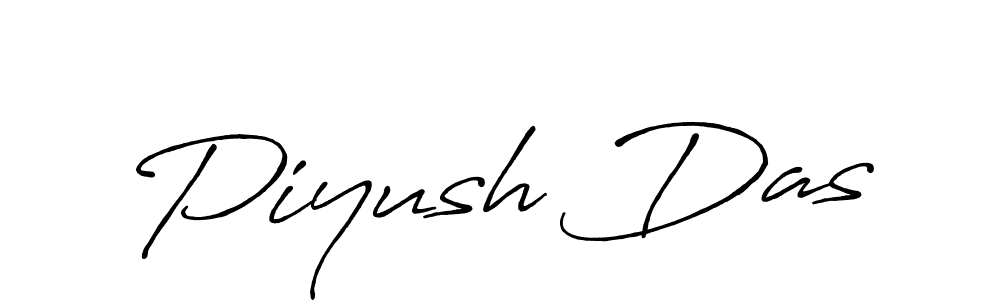 How to make Piyush Das name signature. Use Antro_Vectra_Bolder style for creating short signs online. This is the latest handwritten sign. Piyush Das signature style 7 images and pictures png
