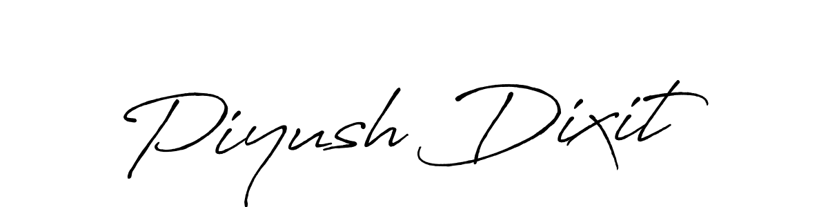 How to make Piyush Dixit name signature. Use Antro_Vectra_Bolder style for creating short signs online. This is the latest handwritten sign. Piyush Dixit signature style 7 images and pictures png