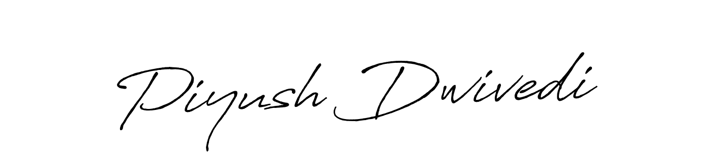 Make a beautiful signature design for name Piyush Dwivedi. With this signature (Antro_Vectra_Bolder) style, you can create a handwritten signature for free. Piyush Dwivedi signature style 7 images and pictures png
