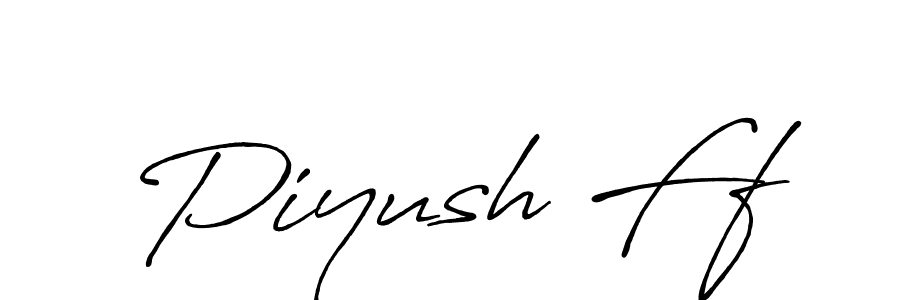 Design your own signature with our free online signature maker. With this signature software, you can create a handwritten (Antro_Vectra_Bolder) signature for name Piyush Ff. Piyush Ff signature style 7 images and pictures png