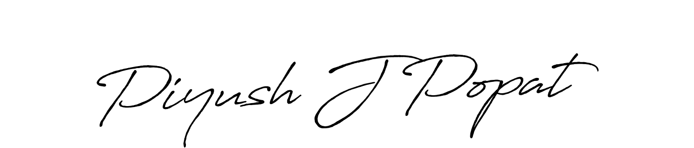 How to Draw Piyush J Popat signature style? Antro_Vectra_Bolder is a latest design signature styles for name Piyush J Popat. Piyush J Popat signature style 7 images and pictures png