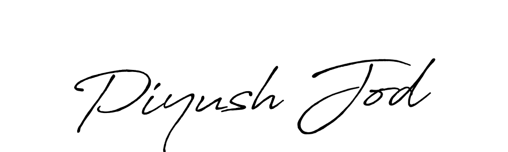 Use a signature maker to create a handwritten signature online. With this signature software, you can design (Antro_Vectra_Bolder) your own signature for name Piyush Jod. Piyush Jod signature style 7 images and pictures png