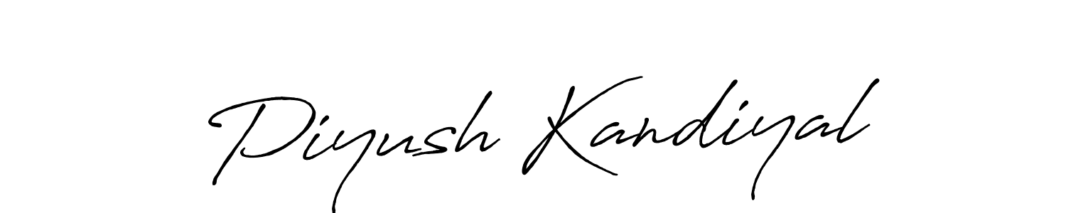 It looks lik you need a new signature style for name Piyush Kandiyal. Design unique handwritten (Antro_Vectra_Bolder) signature with our free signature maker in just a few clicks. Piyush Kandiyal signature style 7 images and pictures png