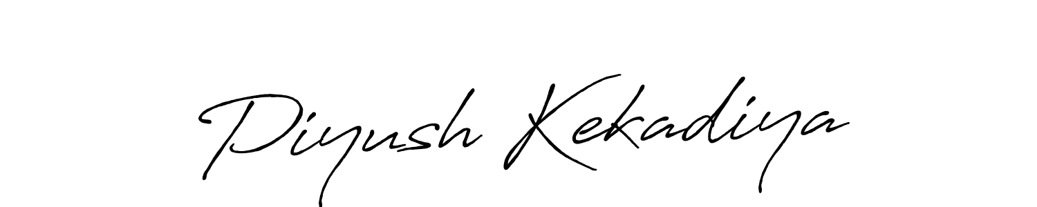 How to make Piyush Kekadiya signature? Antro_Vectra_Bolder is a professional autograph style. Create handwritten signature for Piyush Kekadiya name. Piyush Kekadiya signature style 7 images and pictures png