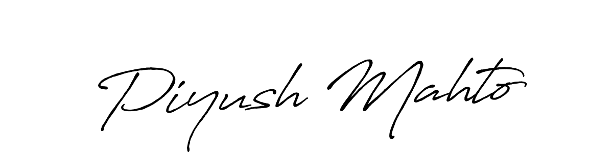 Similarly Antro_Vectra_Bolder is the best handwritten signature design. Signature creator online .You can use it as an online autograph creator for name Piyush Mahto. Piyush Mahto signature style 7 images and pictures png