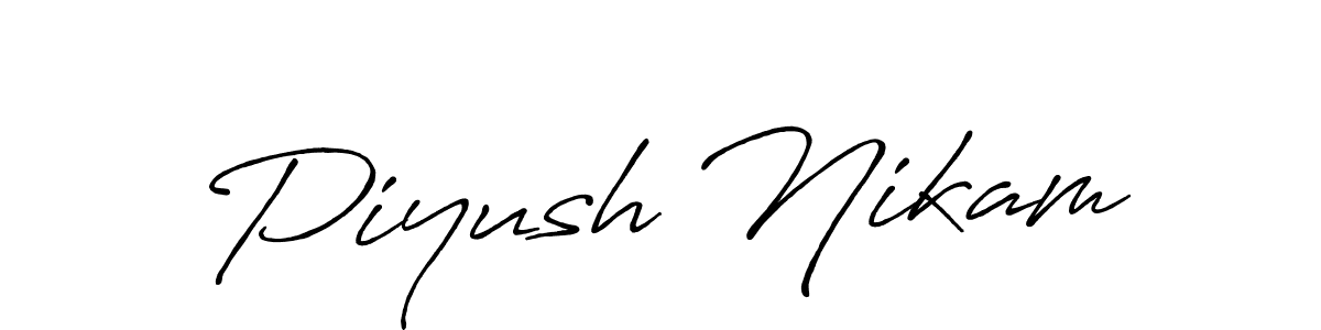 Once you've used our free online signature maker to create your best signature Antro_Vectra_Bolder style, it's time to enjoy all of the benefits that Piyush Nikam name signing documents. Piyush Nikam signature style 7 images and pictures png