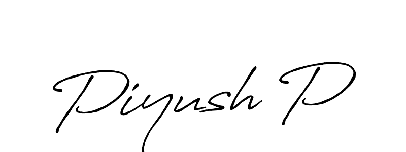 Make a beautiful signature design for name Piyush P. Use this online signature maker to create a handwritten signature for free. Piyush P signature style 7 images and pictures png