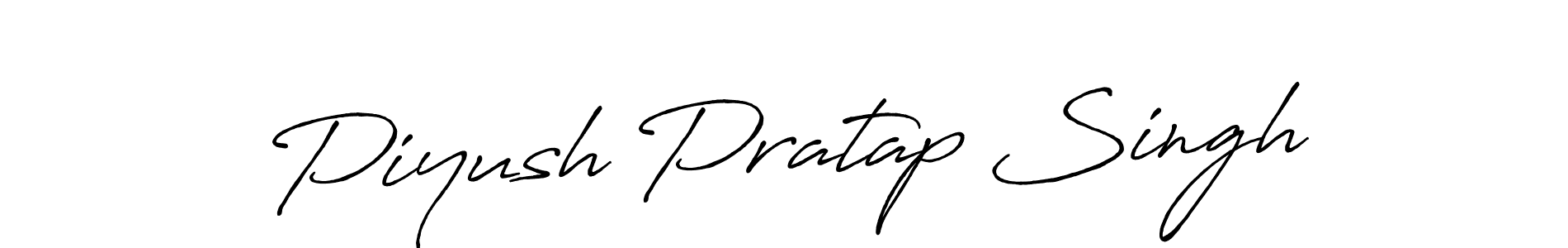 Create a beautiful signature design for name Piyush Pratap Singh. With this signature (Antro_Vectra_Bolder) fonts, you can make a handwritten signature for free. Piyush Pratap Singh signature style 7 images and pictures png