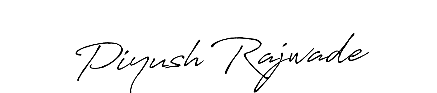 Also we have Piyush Rajwade name is the best signature style. Create professional handwritten signature collection using Antro_Vectra_Bolder autograph style. Piyush Rajwade signature style 7 images and pictures png
