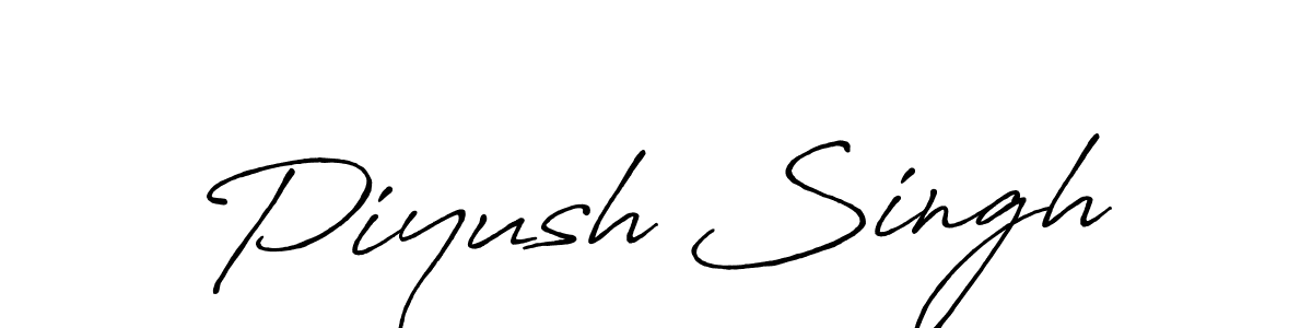 Also we have Piyush Singh name is the best signature style. Create professional handwritten signature collection using Antro_Vectra_Bolder autograph style. Piyush Singh signature style 7 images and pictures png