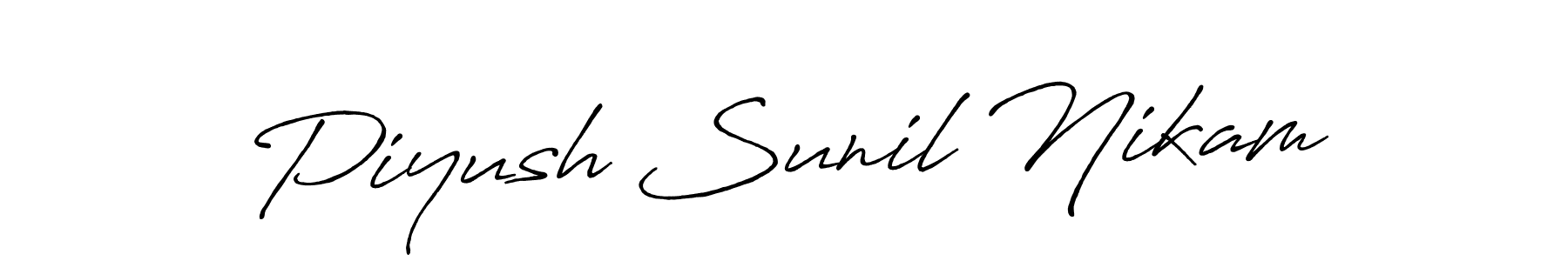 Best and Professional Signature Style for Piyush Sunil Nikam. Antro_Vectra_Bolder Best Signature Style Collection. Piyush Sunil Nikam signature style 7 images and pictures png