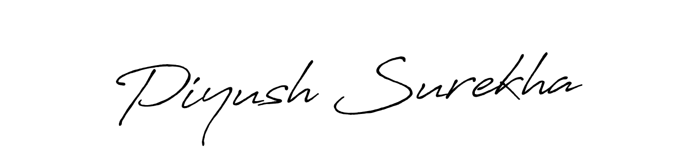 Make a short Piyush Surekha signature style. Manage your documents anywhere anytime using Antro_Vectra_Bolder. Create and add eSignatures, submit forms, share and send files easily. Piyush Surekha signature style 7 images and pictures png
