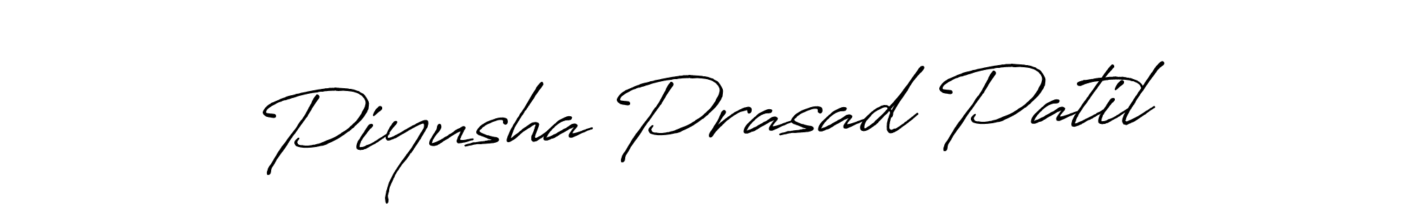 Create a beautiful signature design for name Piyusha Prasad Patil. With this signature (Antro_Vectra_Bolder) fonts, you can make a handwritten signature for free. Piyusha Prasad Patil signature style 7 images and pictures png