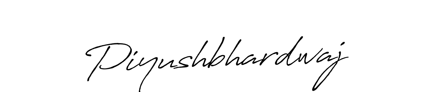 Create a beautiful signature design for name Piyushbhardwaj. With this signature (Antro_Vectra_Bolder) fonts, you can make a handwritten signature for free. Piyushbhardwaj signature style 7 images and pictures png