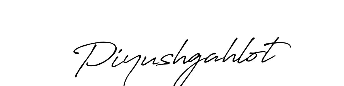 Design your own signature with our free online signature maker. With this signature software, you can create a handwritten (Antro_Vectra_Bolder) signature for name Piyushgahlot. Piyushgahlot signature style 7 images and pictures png